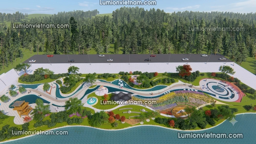 260729 Linear Park 25 Sketchup Model