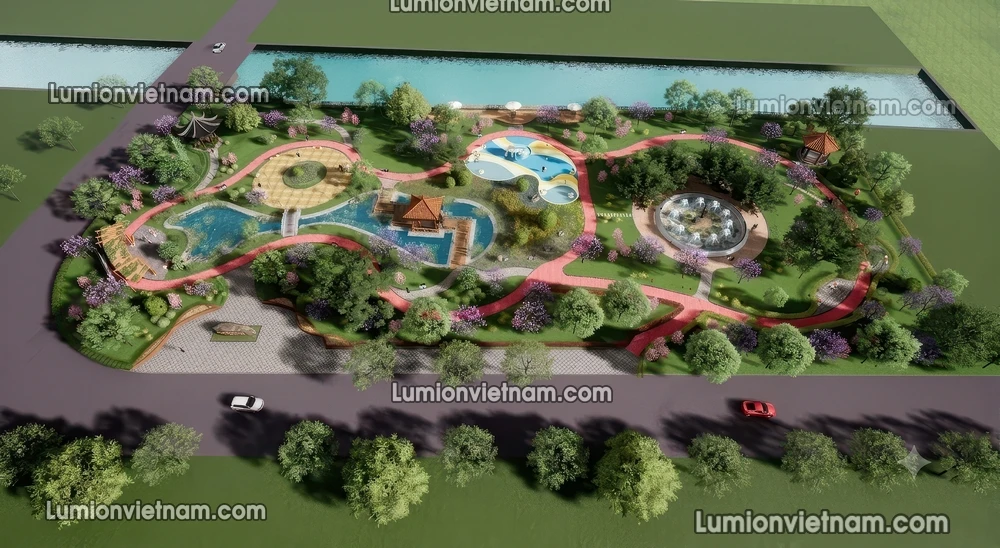 260729 Linear Park 28 Sketchup Model