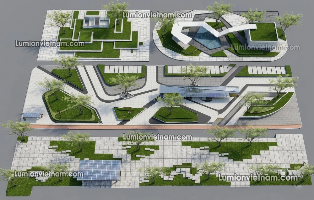 260729 Linear Park 4 Sketchup Model