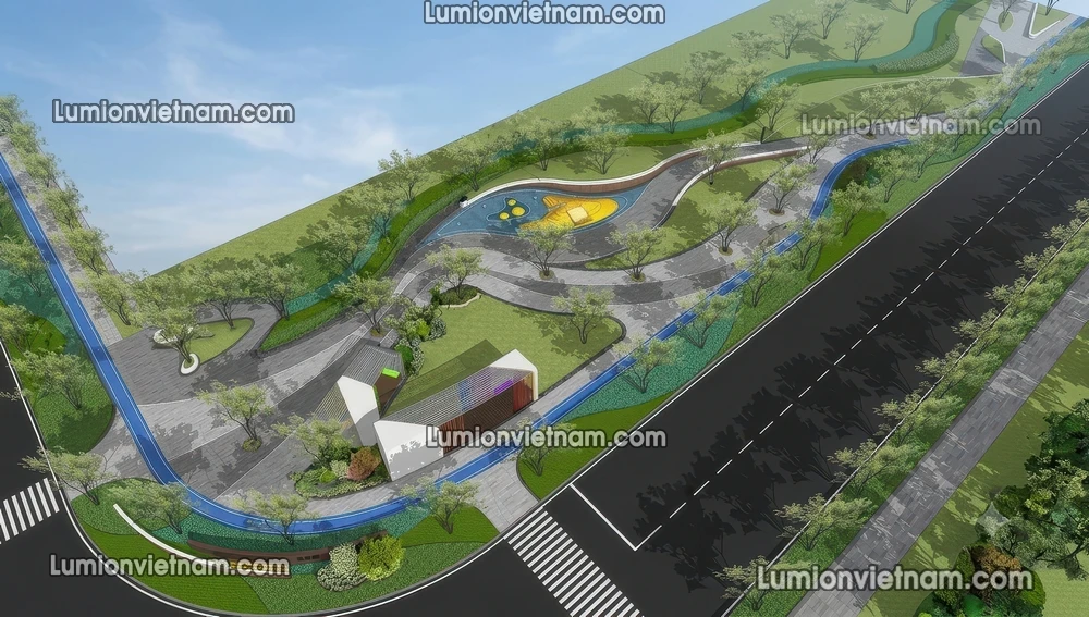 260729 Linear Park 9 Sketchup Model