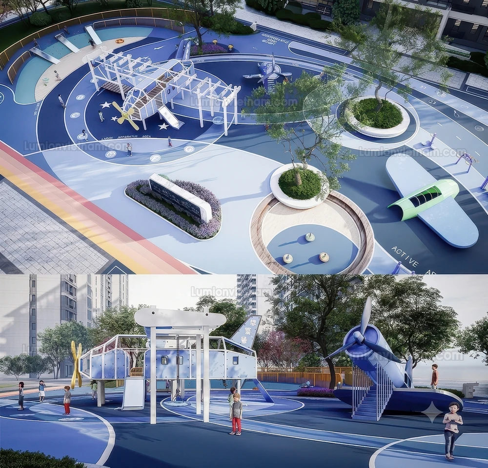 260711 Outdoor Playground 11 Sketchup Model