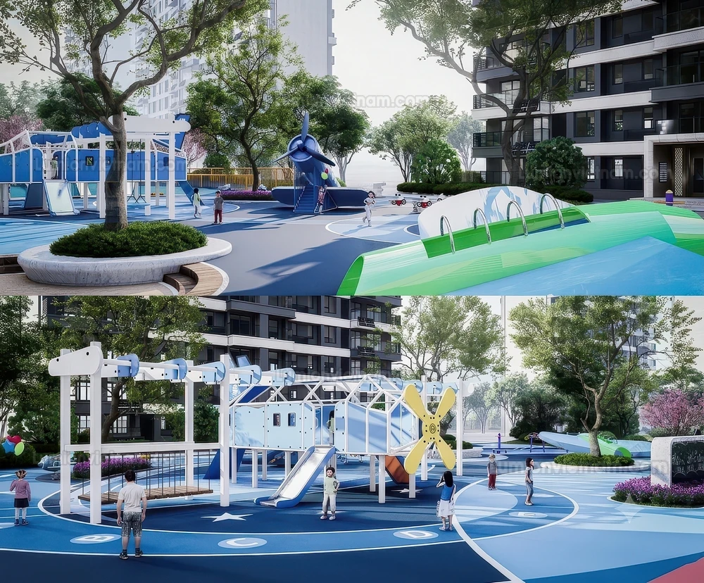 260711 Outdoor Playground 11 Sketchup Model