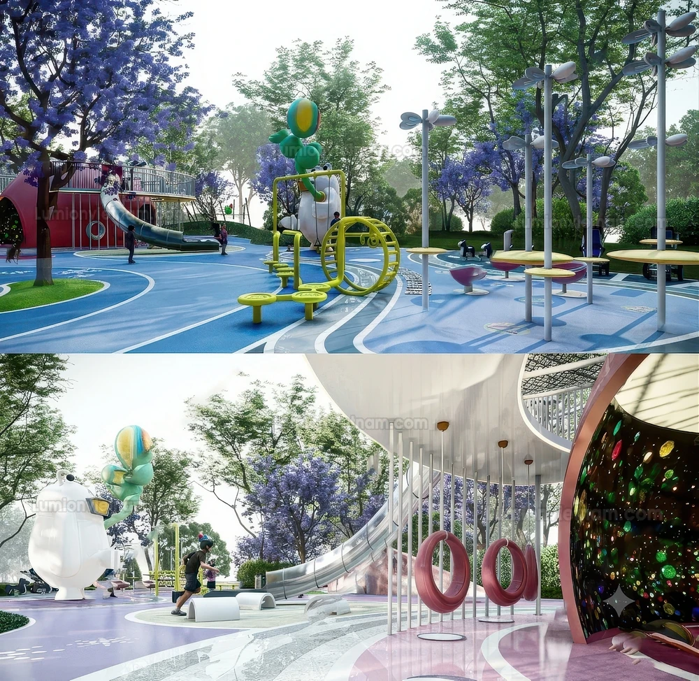 260711 Outdoor Playground 15 Sketchup Model