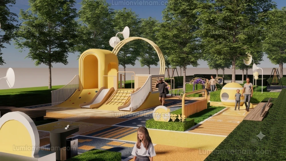 260711 Outdoor Playground 16 Sketchup Model