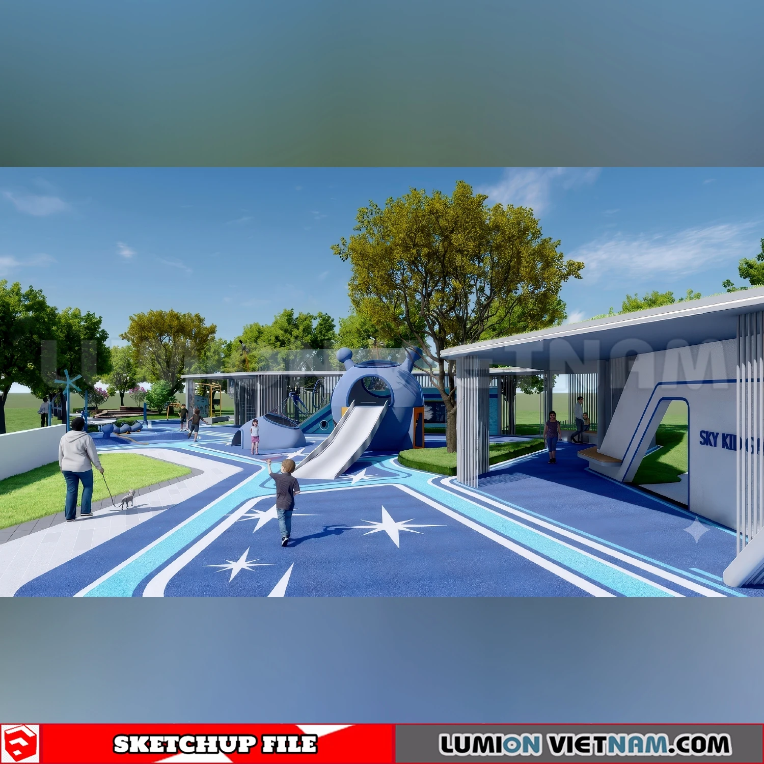 260711 Outdoor Playground 18 Sketchup Models