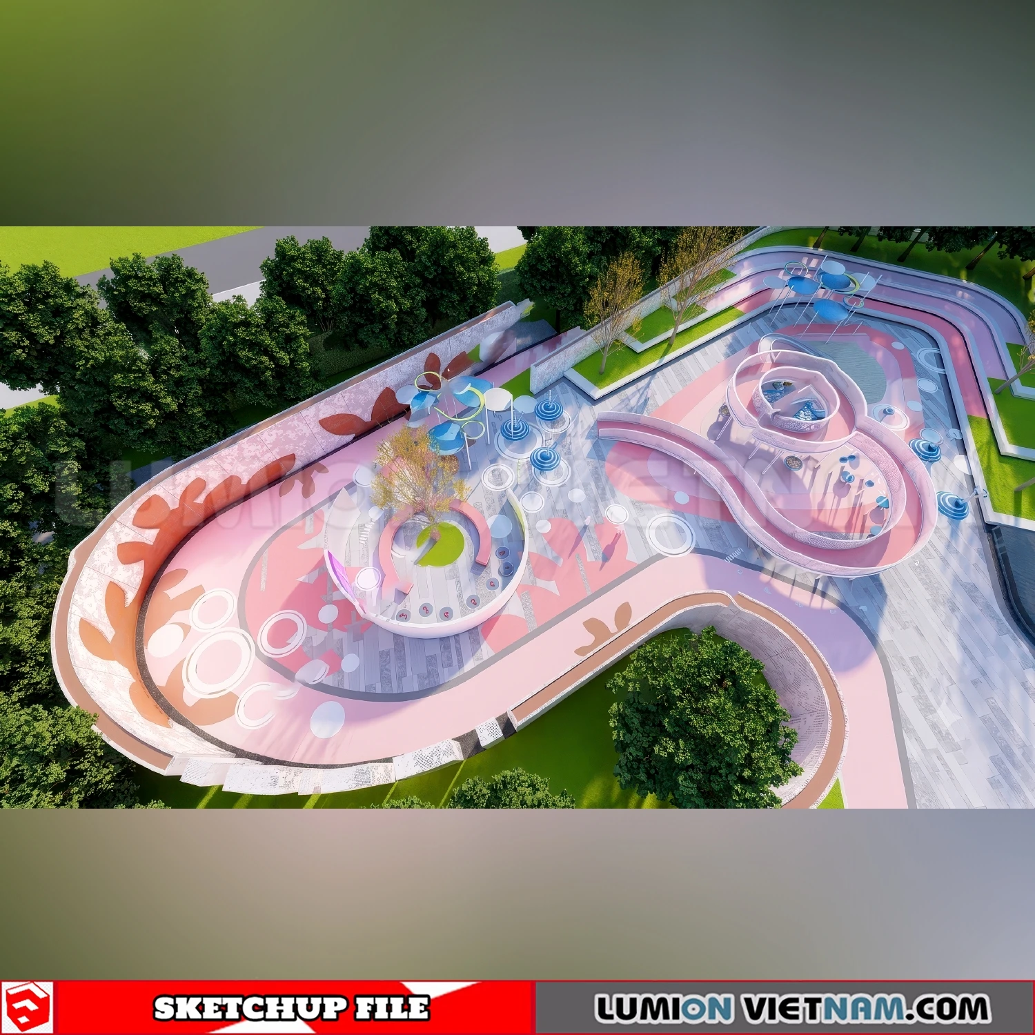 260711 Outdoor Playground 22 Sketchup Models