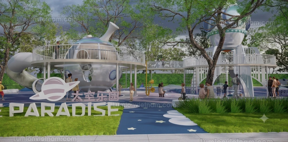 260711 Outdoor Playground 33 Sketchup Model