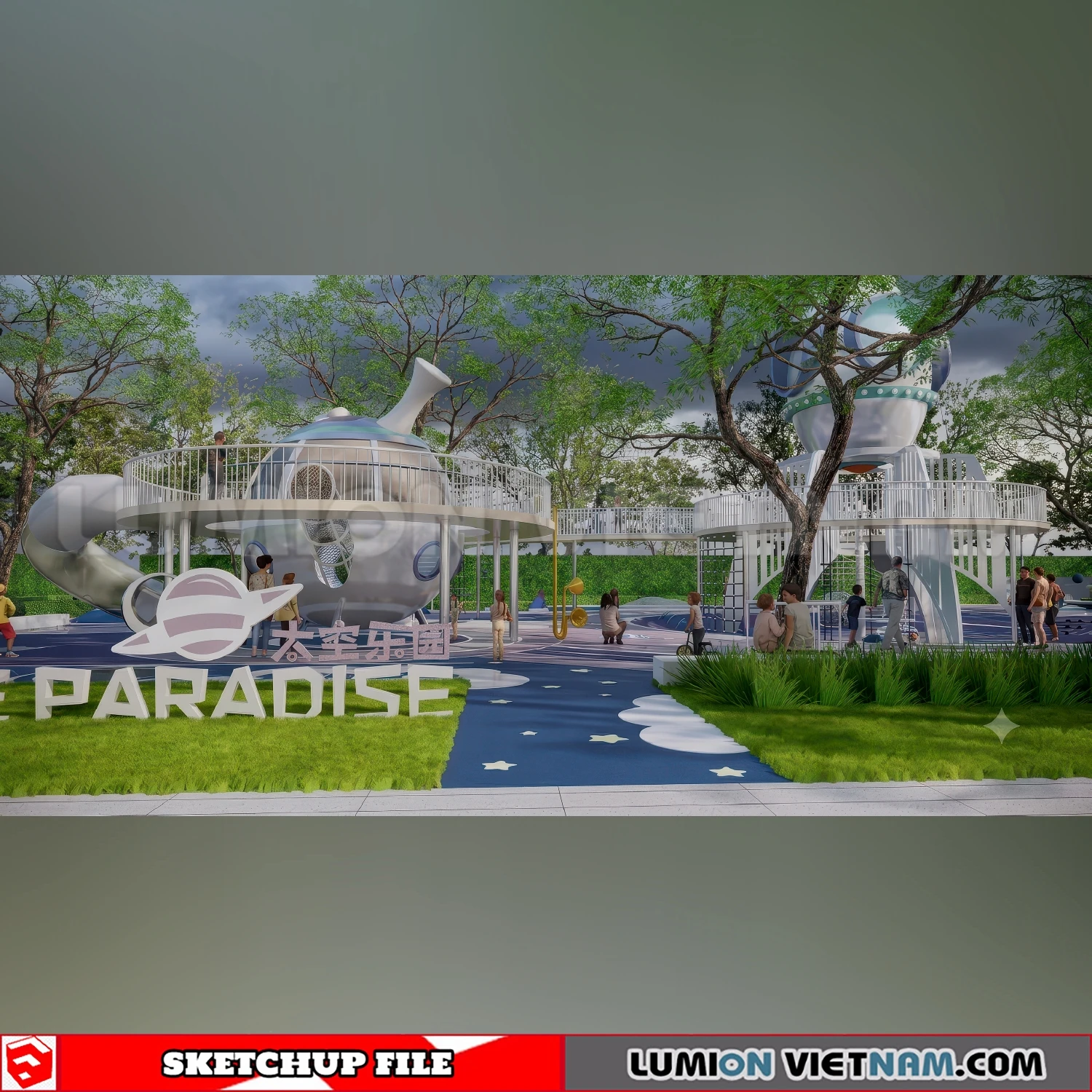260711 Outdoor Playground 33 Sketchup Models