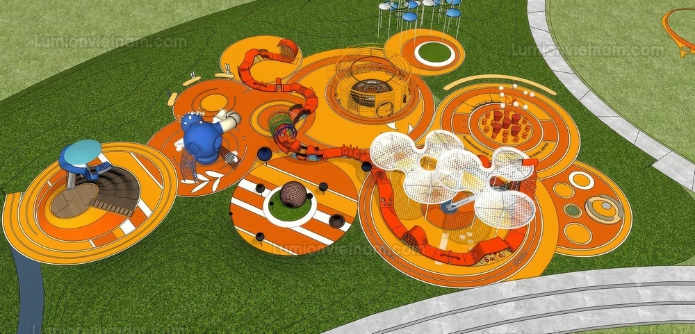 260711 Outdoor Playground 35 Sketchup Model