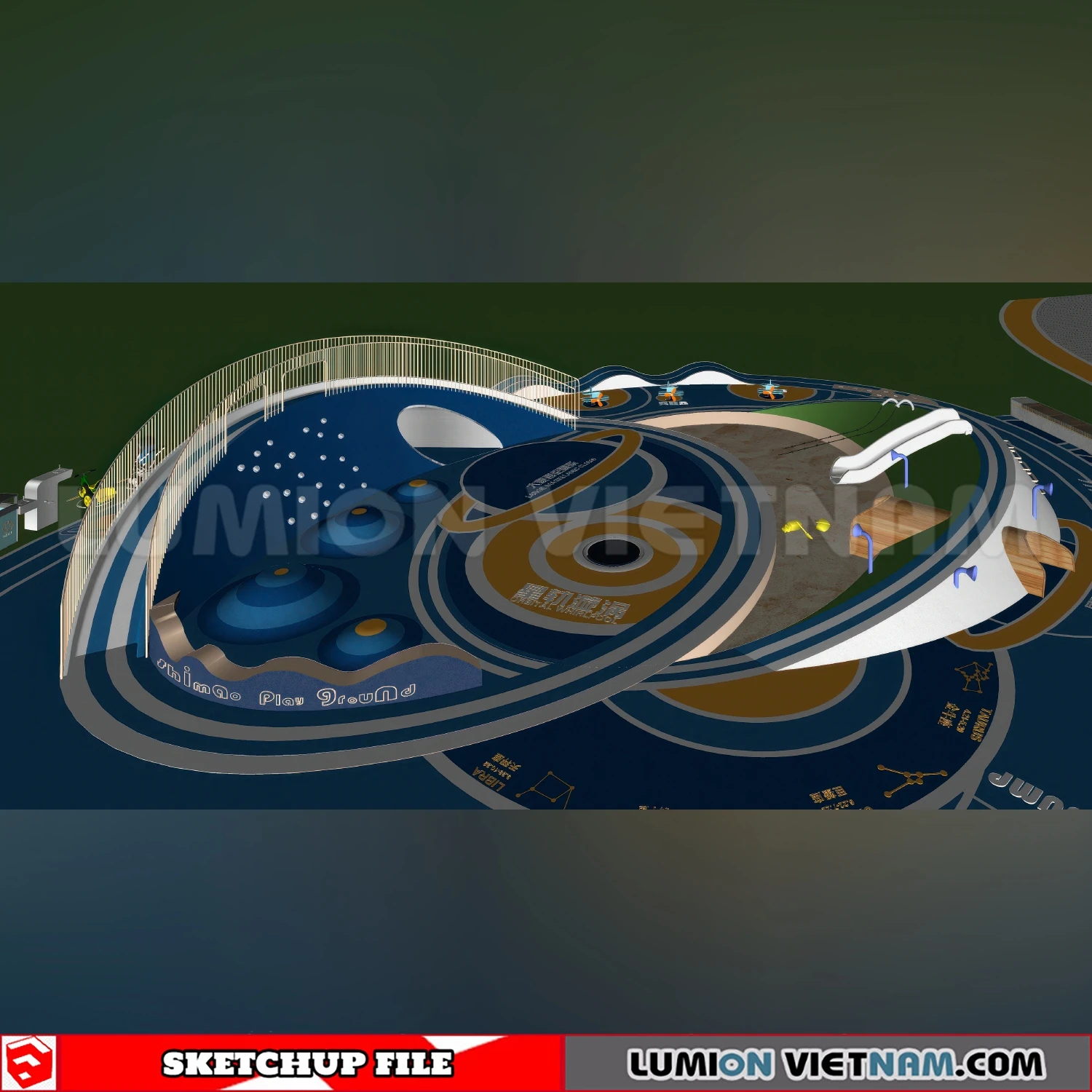 260711 Outdoor Playground 37 Sketchup Models