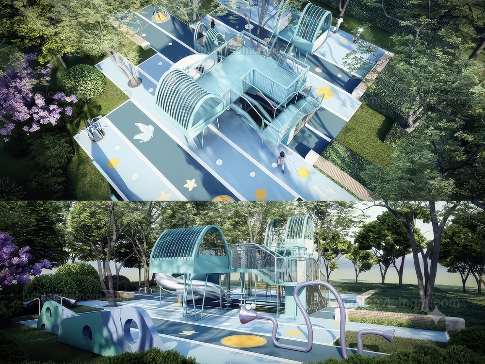 260711 Outdoor Playground 4 Sketchup Model