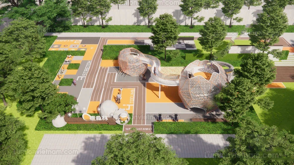 260711 Outdoor Playground 43 Sketchup Model