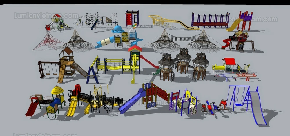 260711 Outdoor Playground 50 Sketchup Model