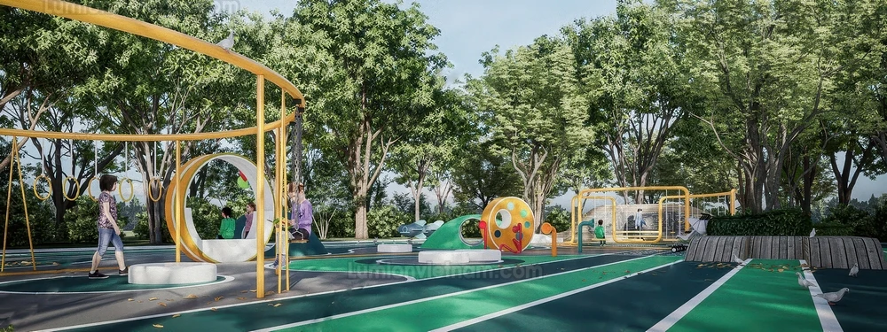 260711 Outdoor Playground 53 Sketchup Model