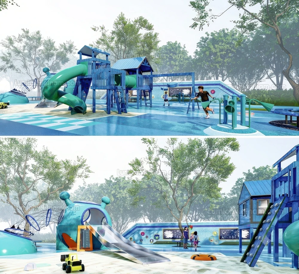 260711 Outdoor Playground 9 Sketchup Model