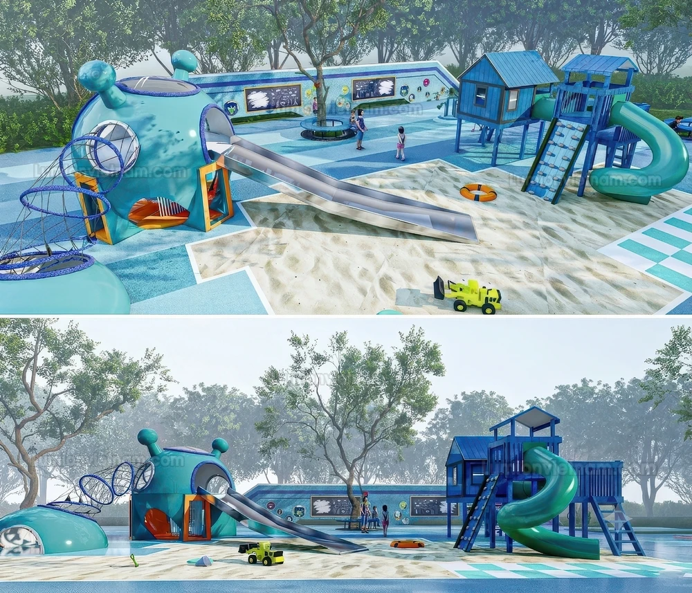 260711 Outdoor Playground 9 Sketchup Model
