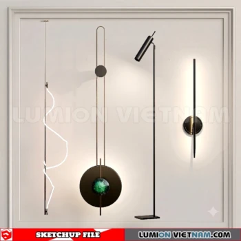 260727 luxury wall Lamp 16 Sketchup Model