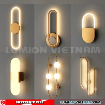 260727 luxury wall Lamp 19 Sketchup Model