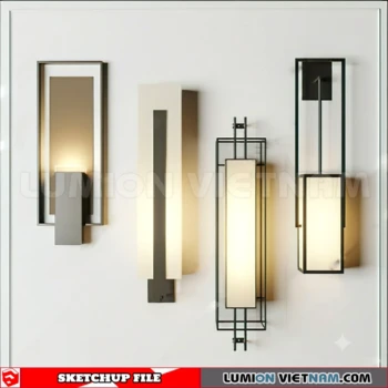 260727 luxury wall Lamp 23 Sketchup Model