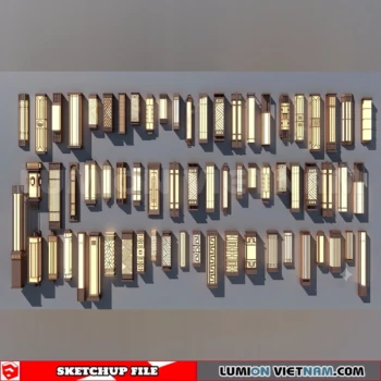 260727 luxury wall Lamp 27 Sketchup Model