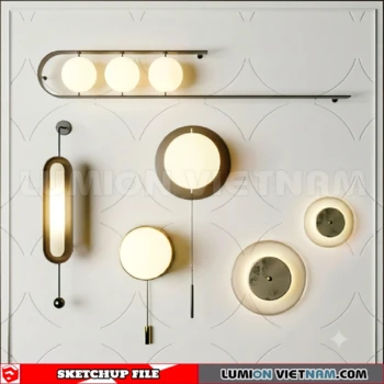 260727 luxury wall Lamp 29 Sketchup Model