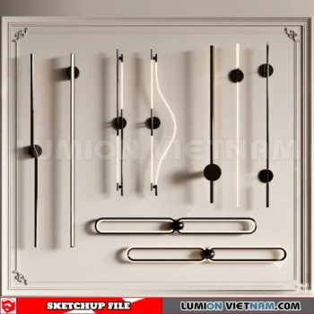 260727 luxury wall Lamp 30 Sketchup Model