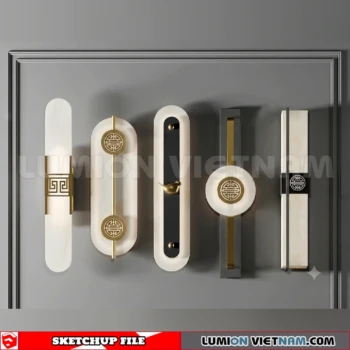 260727 luxury wall Lamp 31 Sketchup Model