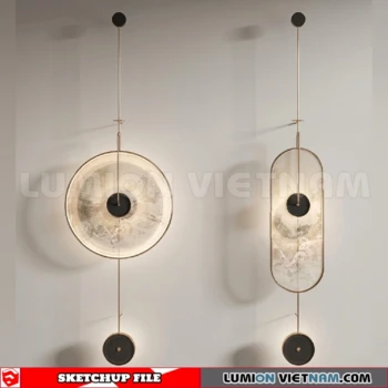 260727 luxury wall Lamp 32 Sketchup Model