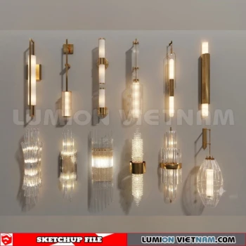 260727 luxury wall Lamp 33 Sketchup Model
