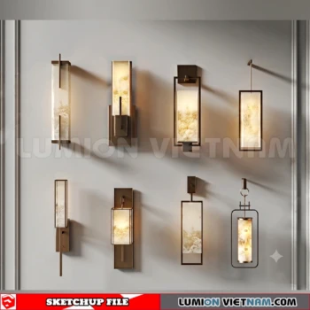 260727 luxury wall Lamp 34 Sketchup Model