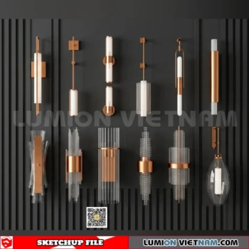 260727 luxury wall Lamp 35 Sketchup Model
