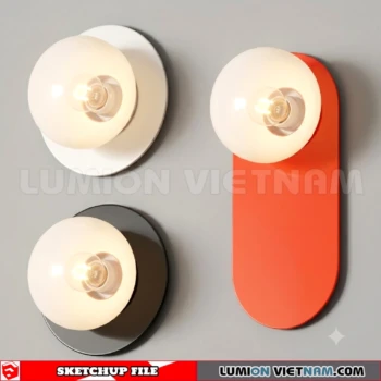 260727 luxury wall Lamp 7 Sketchup Model