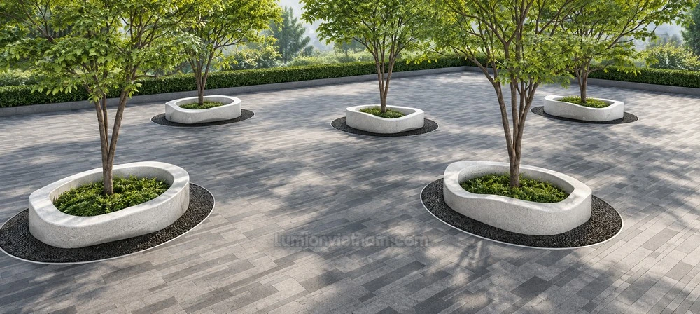 260809 Outdoor Landscape Seating & Planter 13 Sketchup Model