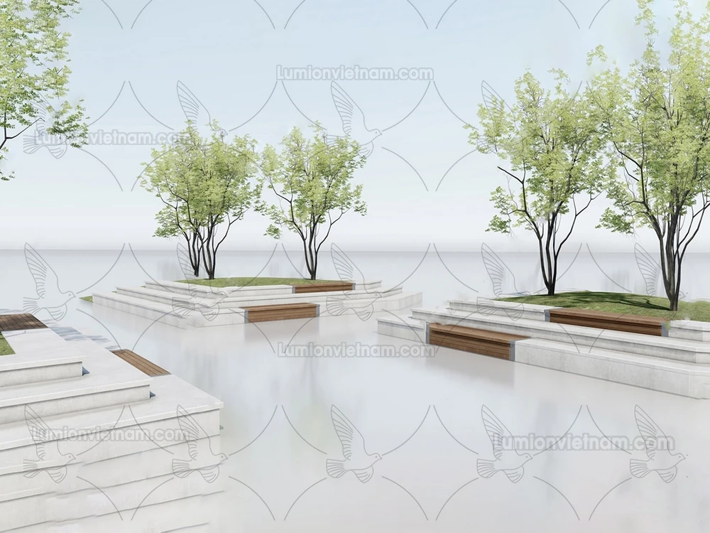260809 Outdoor Landscape Seating & Planter 25 Sketchup Model