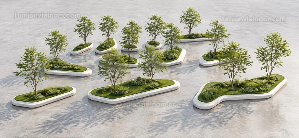 260809 Outdoor Landscape Seating & Planter 5 Sketchup Model