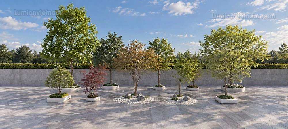 260809 Outdoor Landscape Seating & Planter 7 Sketchup Model
