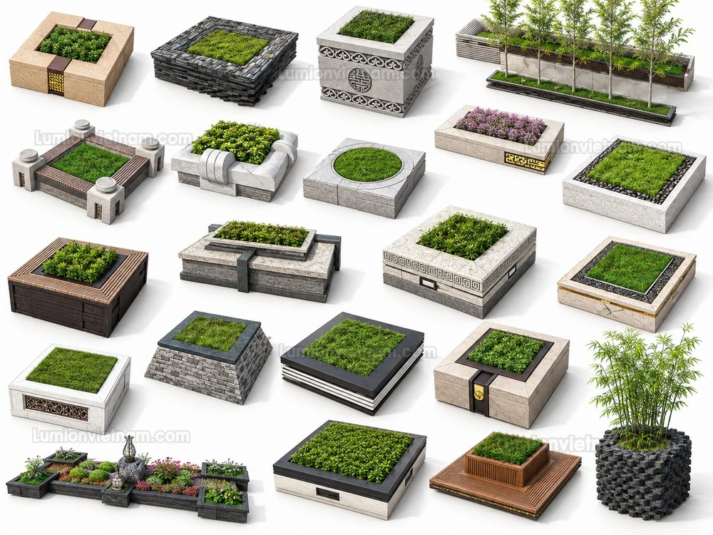 260809 Outdoor Landscape Seating & Planter 9 Sketchup Model