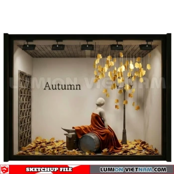 260821 Fashion Store Window Display 12 Sketchup Model