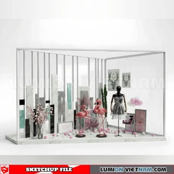 260821 Fashion Store Window Display 15 Sketchup Model
