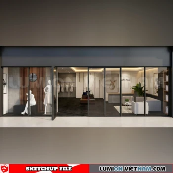 260821 Fashion Store Window Display 27 Sketchup Model