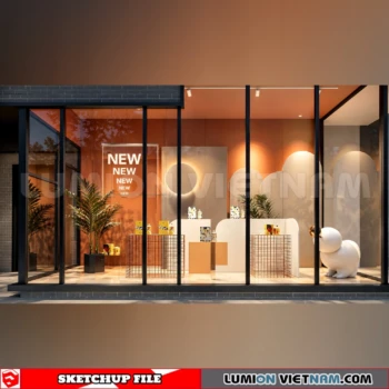 260821 Fashion Store Window Display 3 Sketchup Model