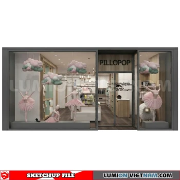 260821 Fashion Store Window Display 30 Sketchup Model