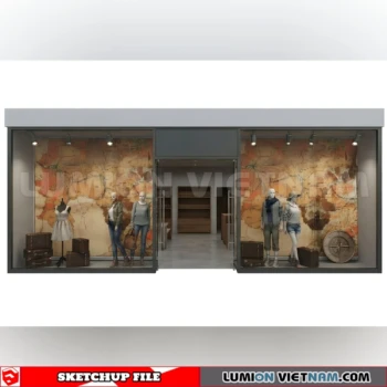 260821 Fashion Store Window Display 33 Sketchup Model