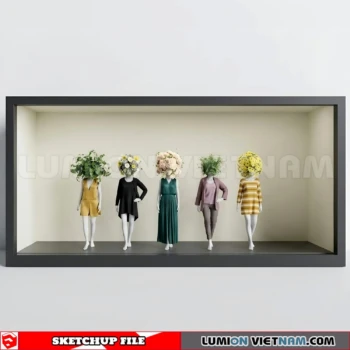 260821 Fashion Store Window Display 35 Sketchup Model
