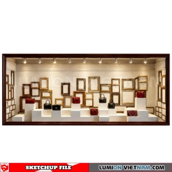 260821 Fashion Store Window Display 37 Sketchup Model