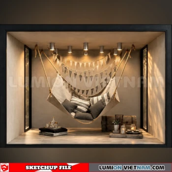 260821 Fashion Store Window Display 40 Sketchup Model