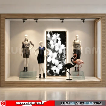 260821 Fashion Store Window Display 41 Sketchup Model