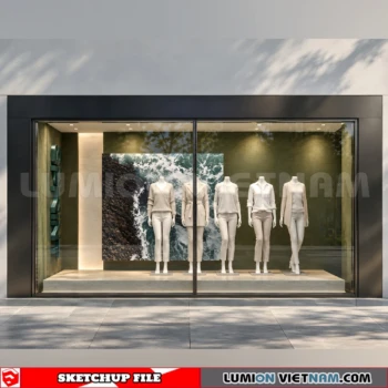 260821 Fashion Store Window Display 43 Sketchup Model