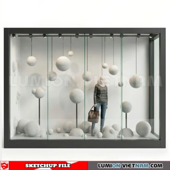 260821 Fashion Store Window Display 44 Sketchup Model