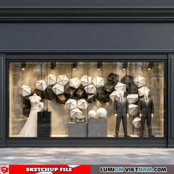 260821 Fashion Store Window Display 47 Sketchup Model